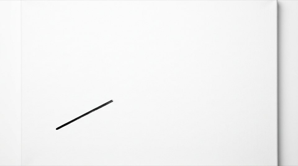 A single [line type] at its starting point on a [backgrou…