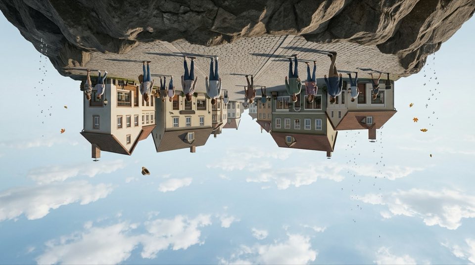 A world where [physical rule] works in reverse — [specifi…