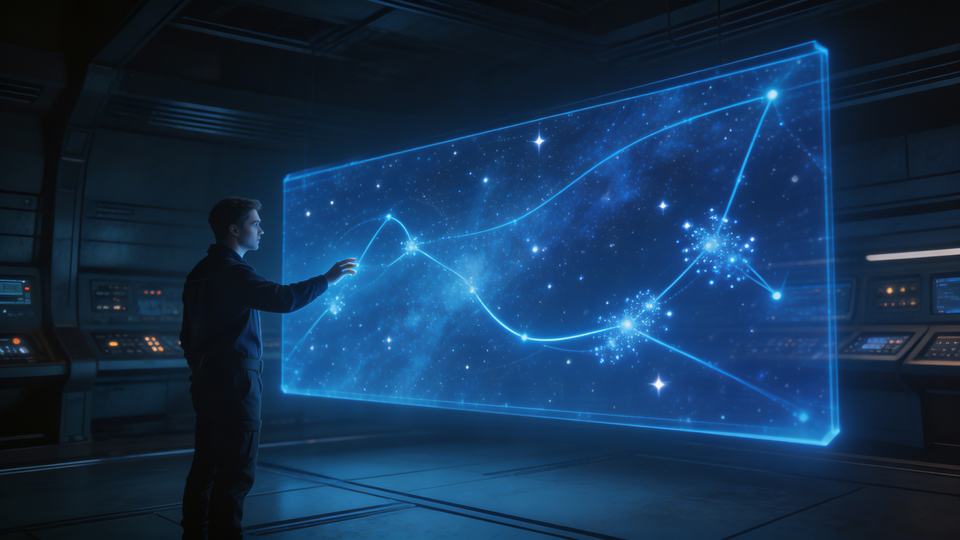 A [scale] holographic [display type] filling the centre o…