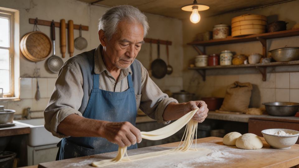 A [subject type] at [location] going about [activity] — […