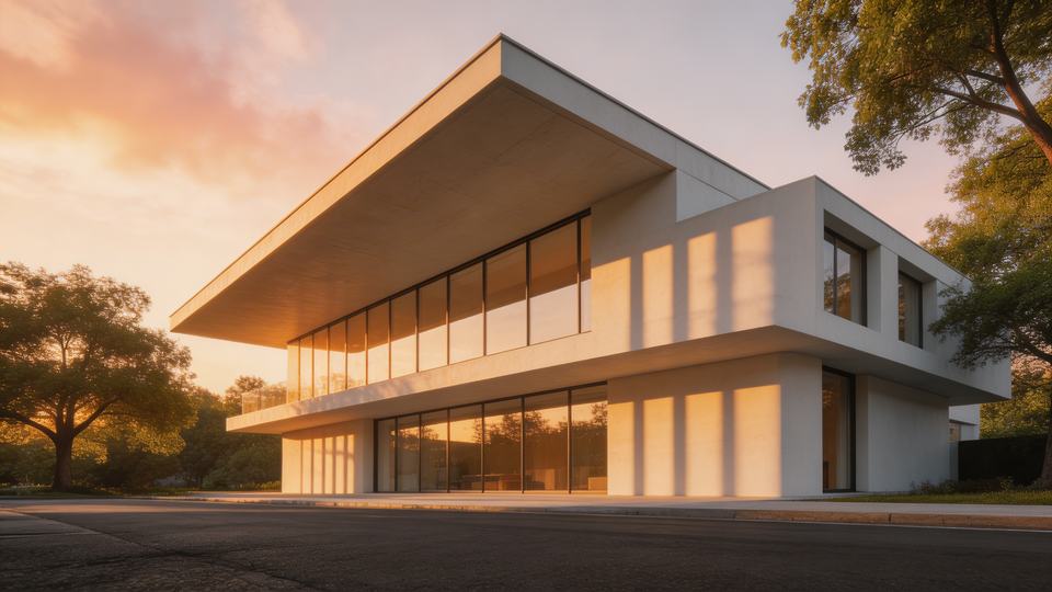 Exterior of a [property type] at [time of day] — [] at st…