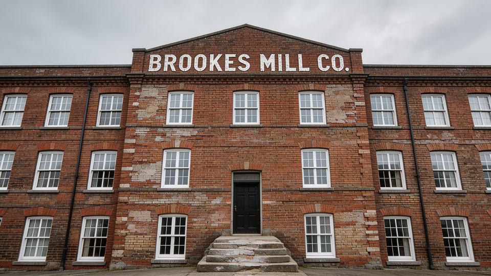 A [historic building type] in its current state — [] wide…