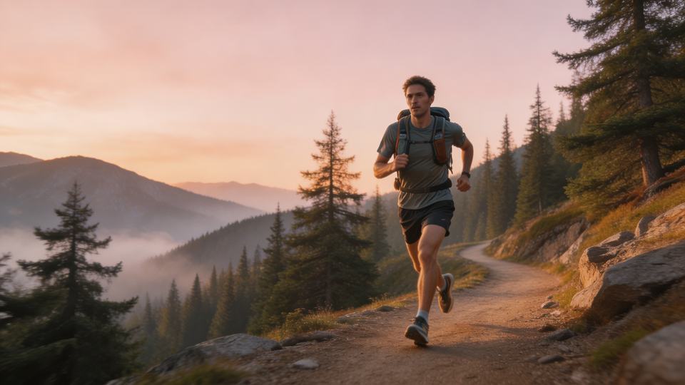 trail running pack ad