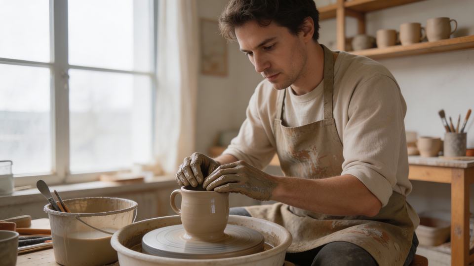 handmade ceramic mug ad