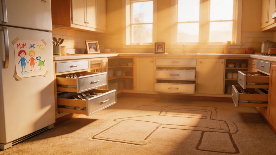 A [location] immediately after [event has occurred] — []…