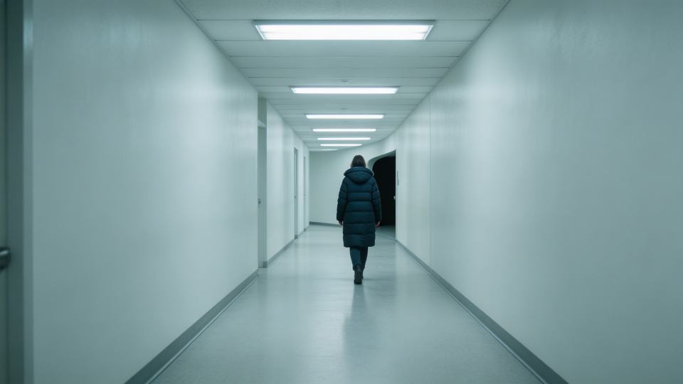 a woman in a winter coat