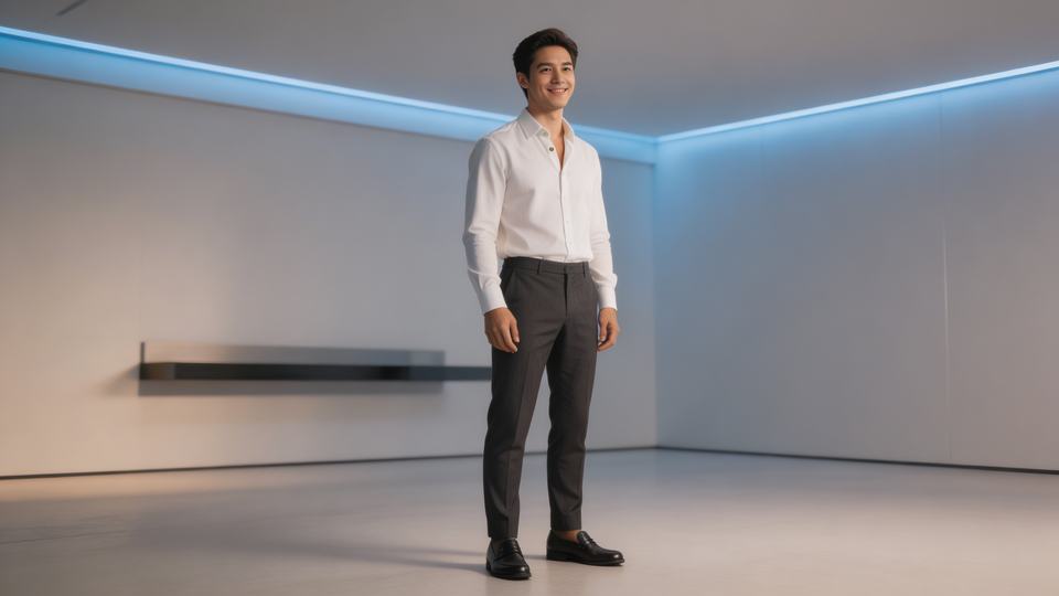 A photorealistic AI avatar — [] full body or three-quarte…