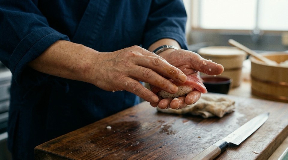 A [cook type]'s hands performing [hand technique] — [] at…
